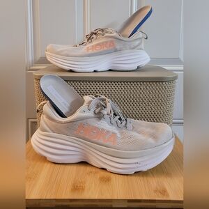 FREE SHIPPING!! Hoka Women's Light Gray Running Shoes